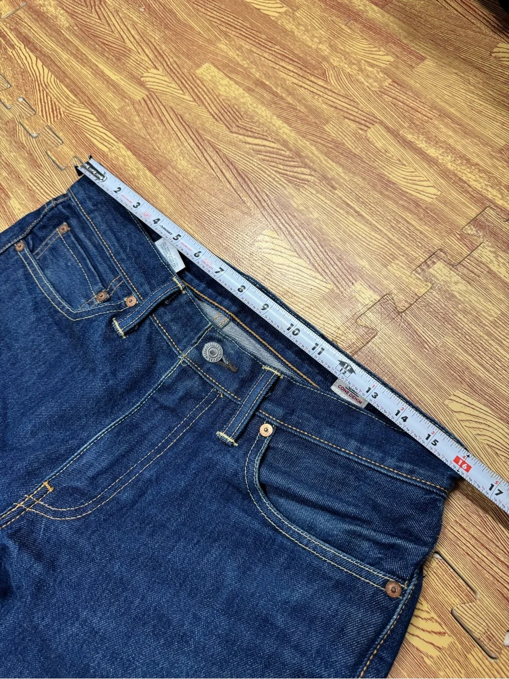Levis 511 Slim Fit Jeans Men 32x30 Blue White Oak Cone Denim USA Made